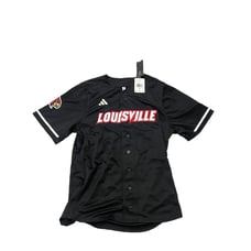 NWT NEW Men's Adidas Louisville Cardinals Replica ACC Baseball Jersey Med 100