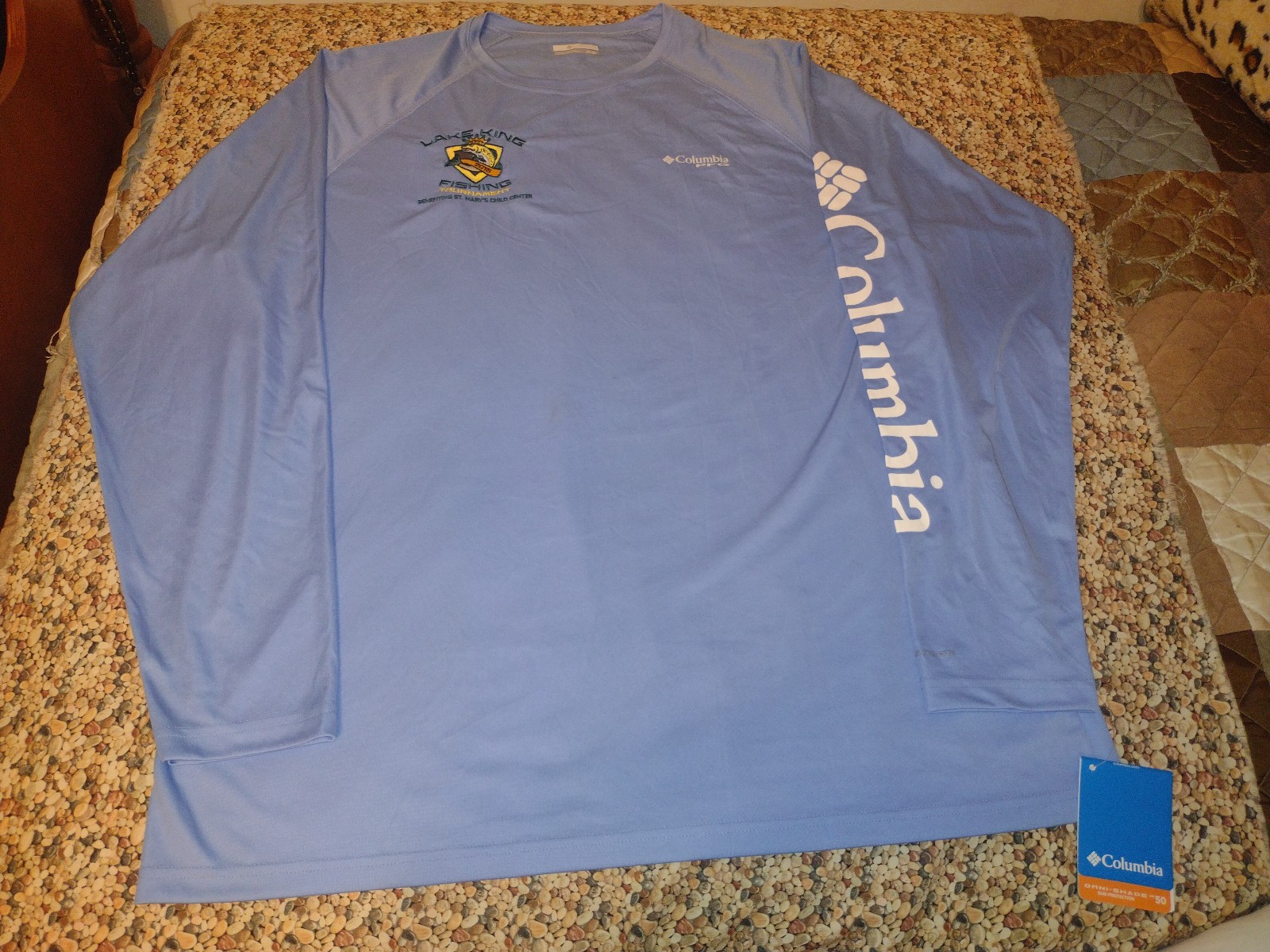 (NWT) COLUMBIA PFG OMNI-SHADE UPF 50 LONG SlEEVE SHIRT. MEN'S SIZE: ( XL )