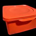 Tupperware orange picnic container