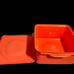 Tupperware orange picnic container