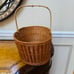 Extra Large Brown Boho Oval Deep Wicker Basket with Handle