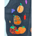 Studio Treat Women Sweater Vest Halloween Fall Pumpkin Embroidered XL H161