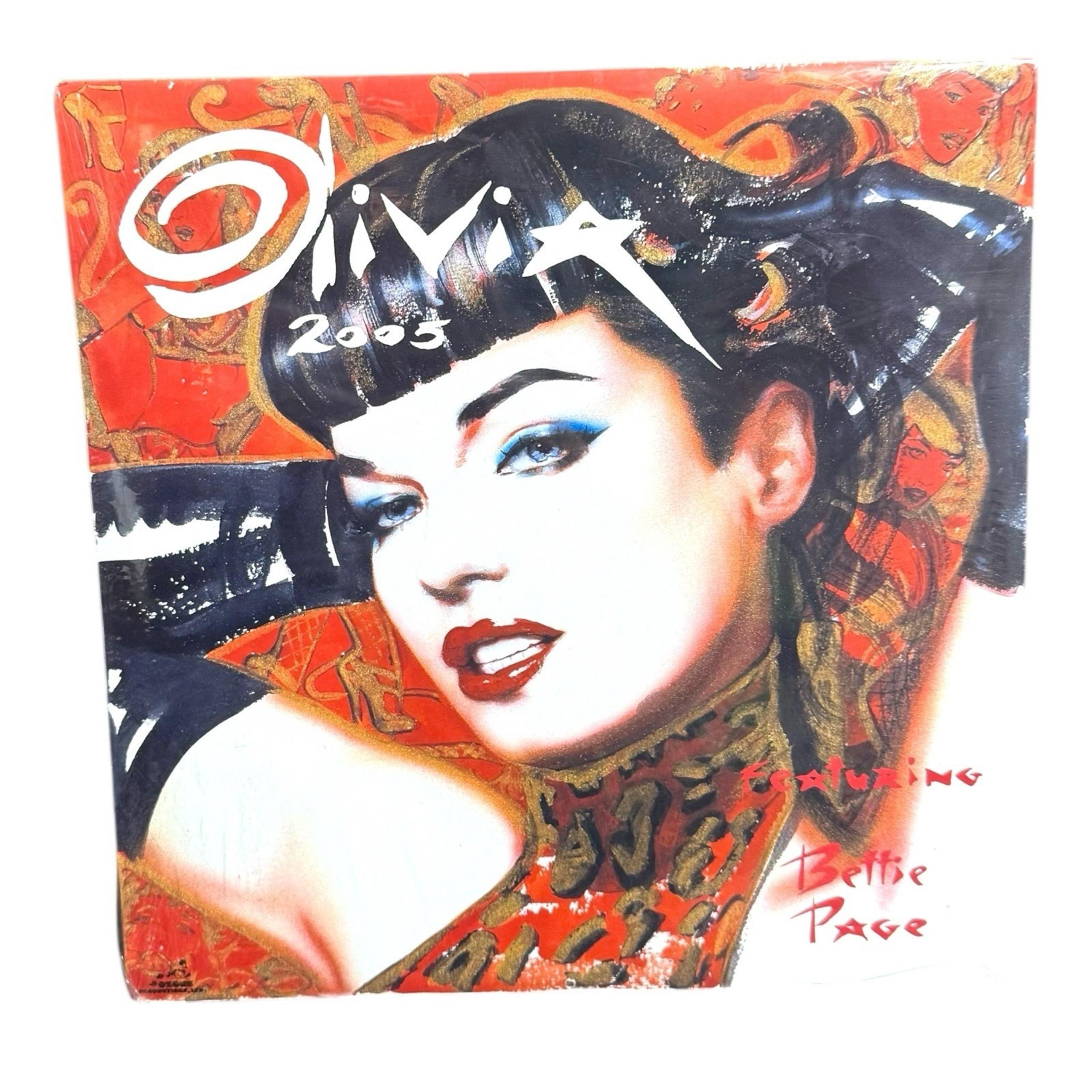 2005 OLIVIA De Berardinis Betty Page Pin-Up 12"x12" Wall Calendar NEW sealed