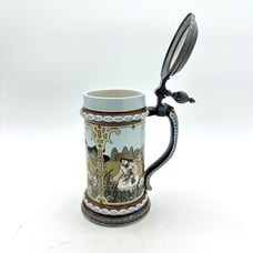1980 Mettlach Villeroy & Boch Brothers Grimm Fairy Tales Lidded Stein 2901