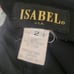 ISABEL Chic Vintage Black Genuine Leather Flare Pants with Belt Detail Size 2