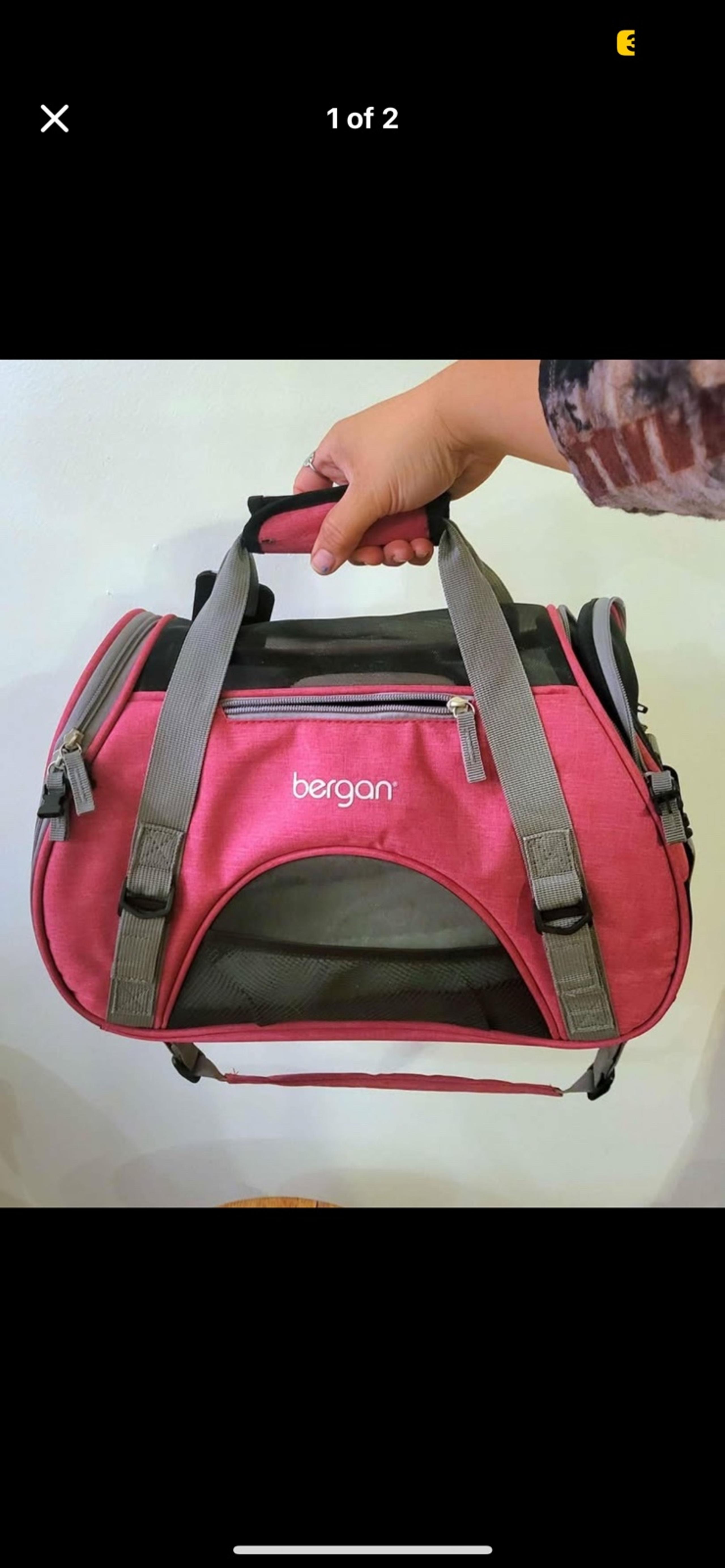 Bergan Pink Pet Carrier Coastal Bergan Comfort travel Berry kitten Chihuahua