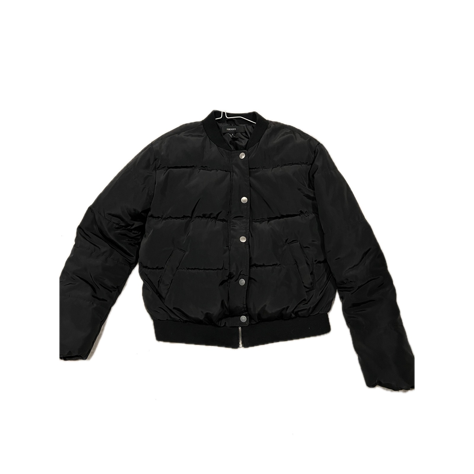 Forever 21 Cropped Quilted Puffer Jacket Womans M