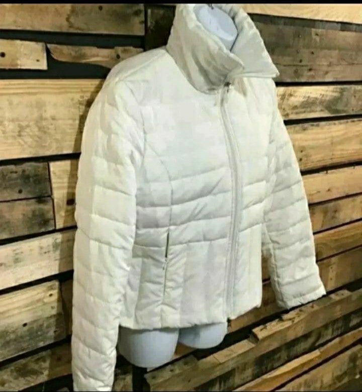 KENNETH COLE Down Puffer Jacket Coat Off White Small Women’s Small