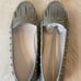 Donald J Pilner Grey Silver Studded Loafers Val Sz 9.5M Moccasin Esque NWB