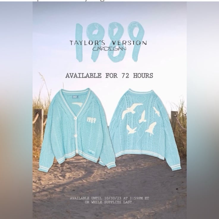 Ready to ship official merch Taylor Swift cardigan