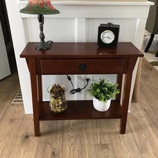 NEW Durable Solid Console Table, Russet