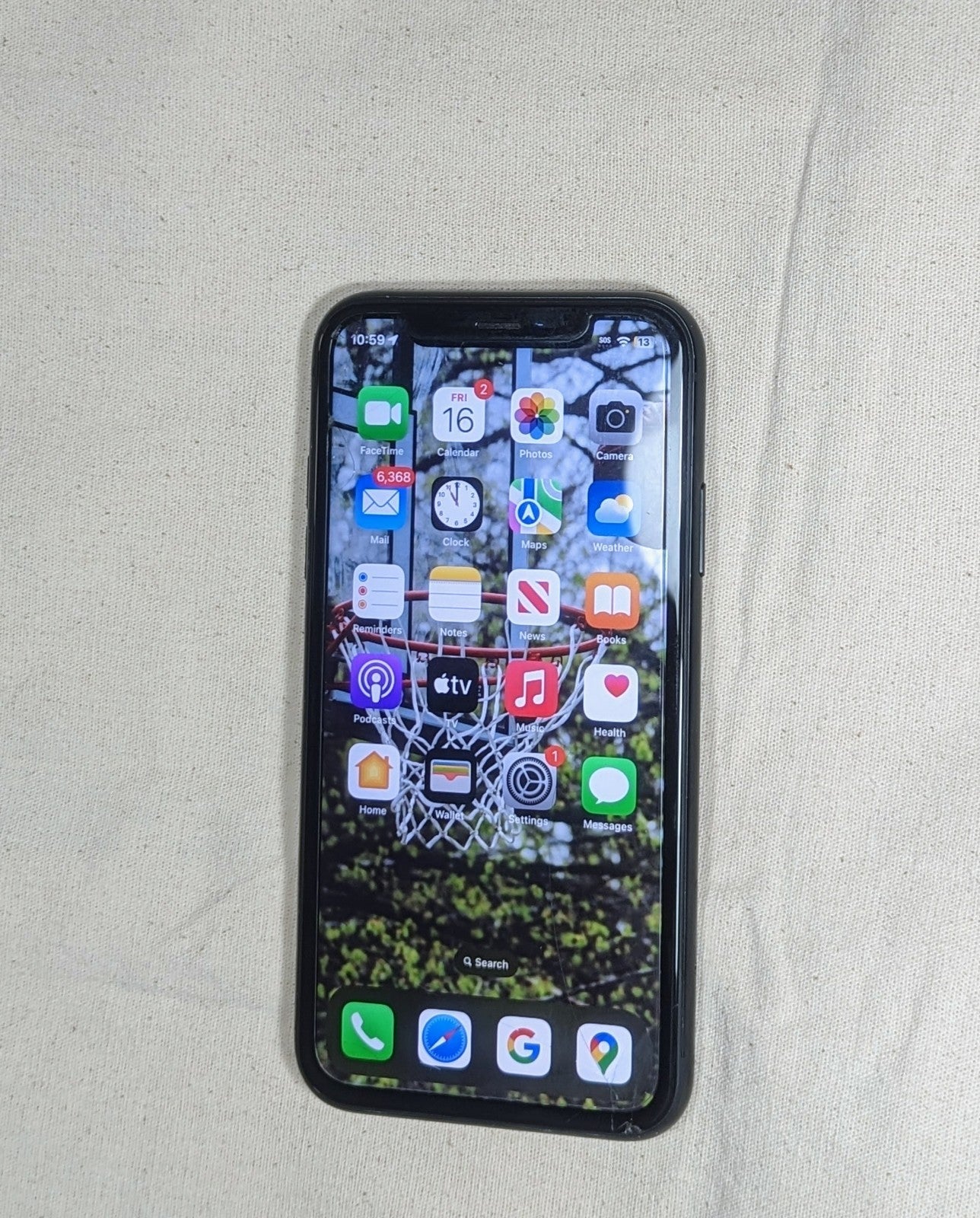 Apple iPhone XR 64 GB in Black for Unlocked with Iphone charger