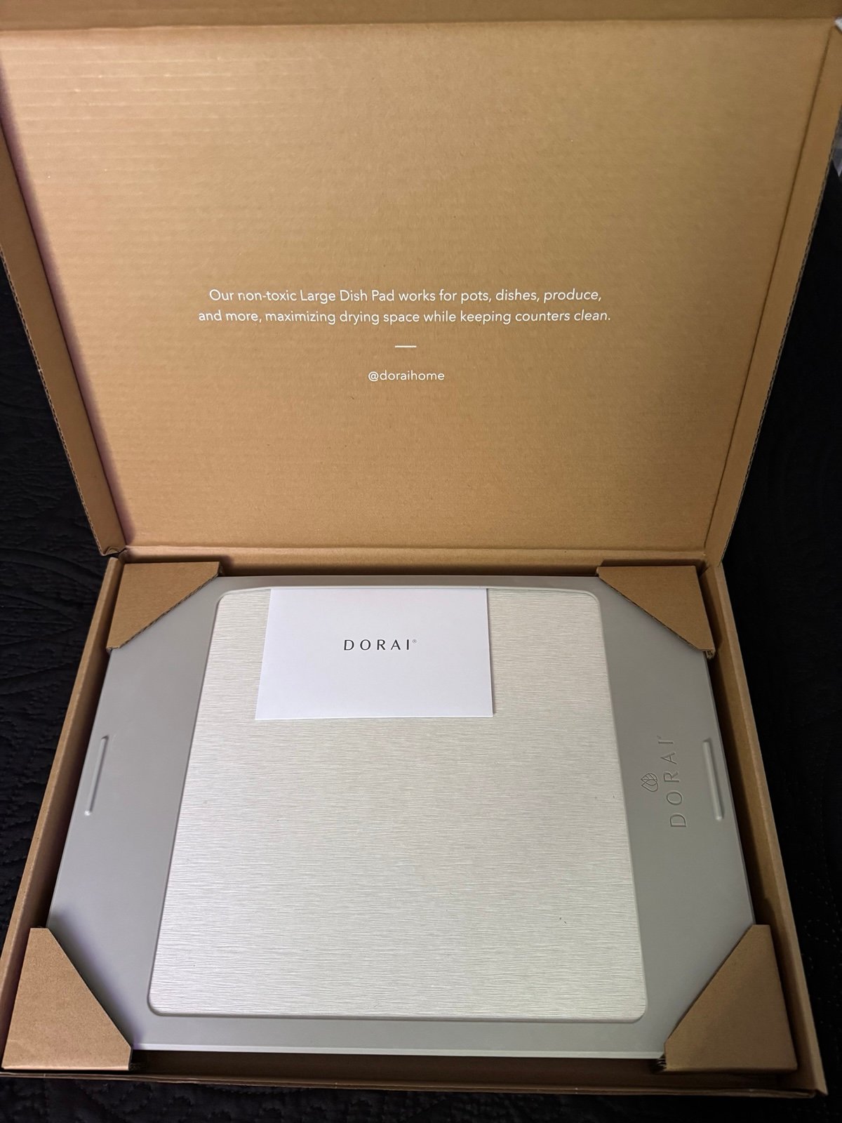 Dorai Home Dish Pad Quick-Dry Stone Drying Mat diatomaceous earth Sandstone