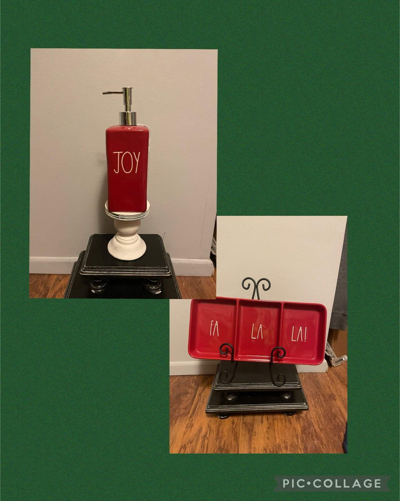 Rae Dunn Red Christmas Bathroom Bundle