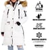 Canada Weather Gear Faux Fur Insulated Long Puffer Coat In White Color NWT