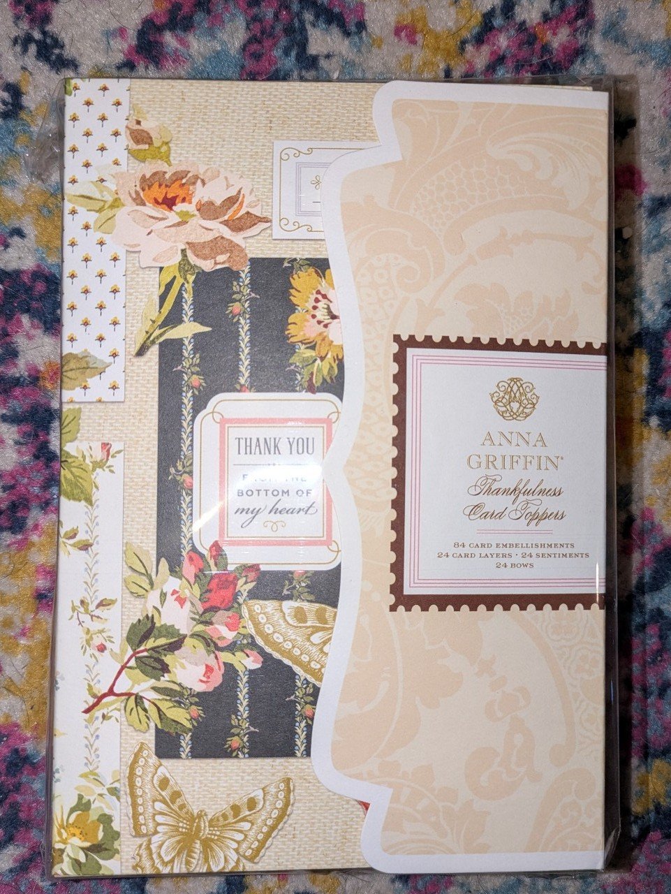 Anna Griffin Thankfulness Card Toppers - NEW