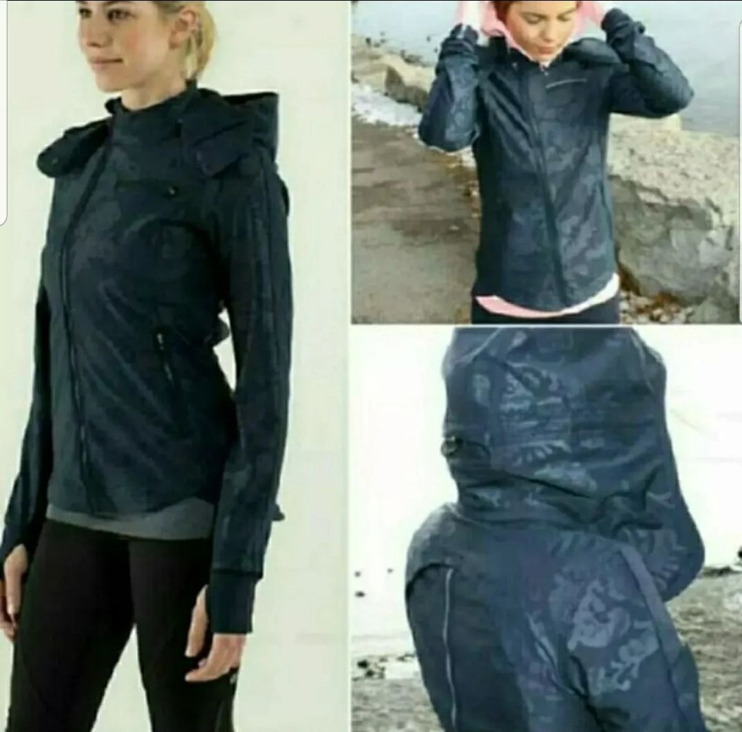 LULULEMON SZ 4 NAVY LACOFLAGE KEEP IT UP