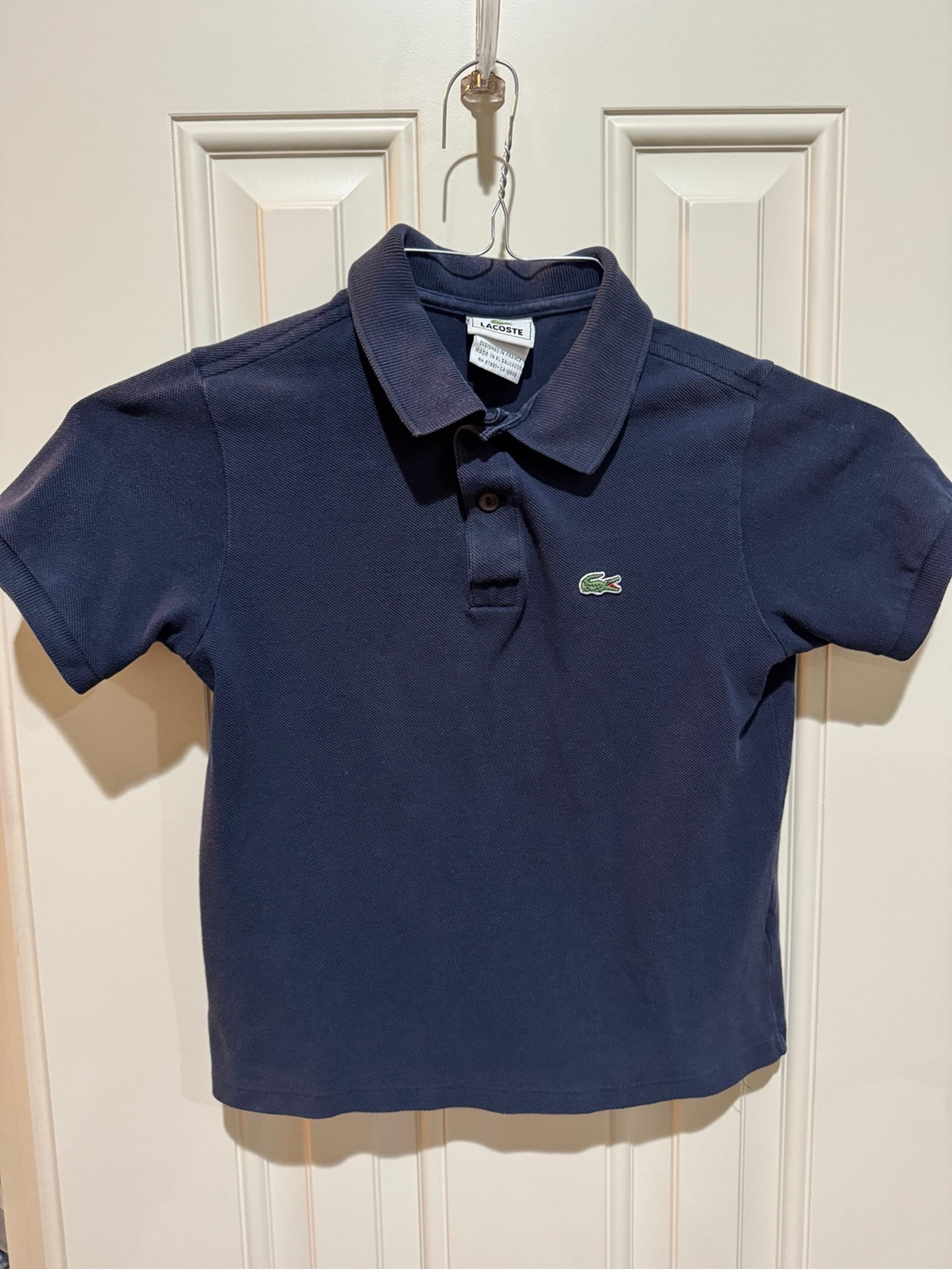 Lacoste Boys Navy Blue Polo Size 10
