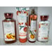 Bath & Body Works Pretty As A Peach 4 Pc Set Lotion Cream Mist & Shower Gel