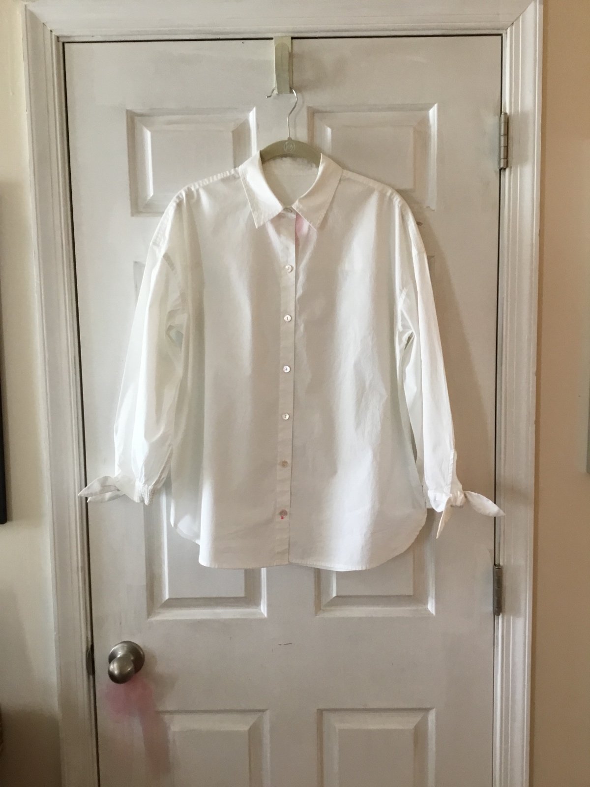 Lilly Pulitzer Resort White Relaxed Button Down LESIA Shirt Blouse EUC S