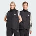 Adidas Puffer Vest Sz L Unisex Black Logo Full Zip Utility Vest Sporty Athletic