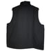 Adidas Puffer Vest Sz L Unisex Black Logo Full Zip Utility Vest Sporty Athletic