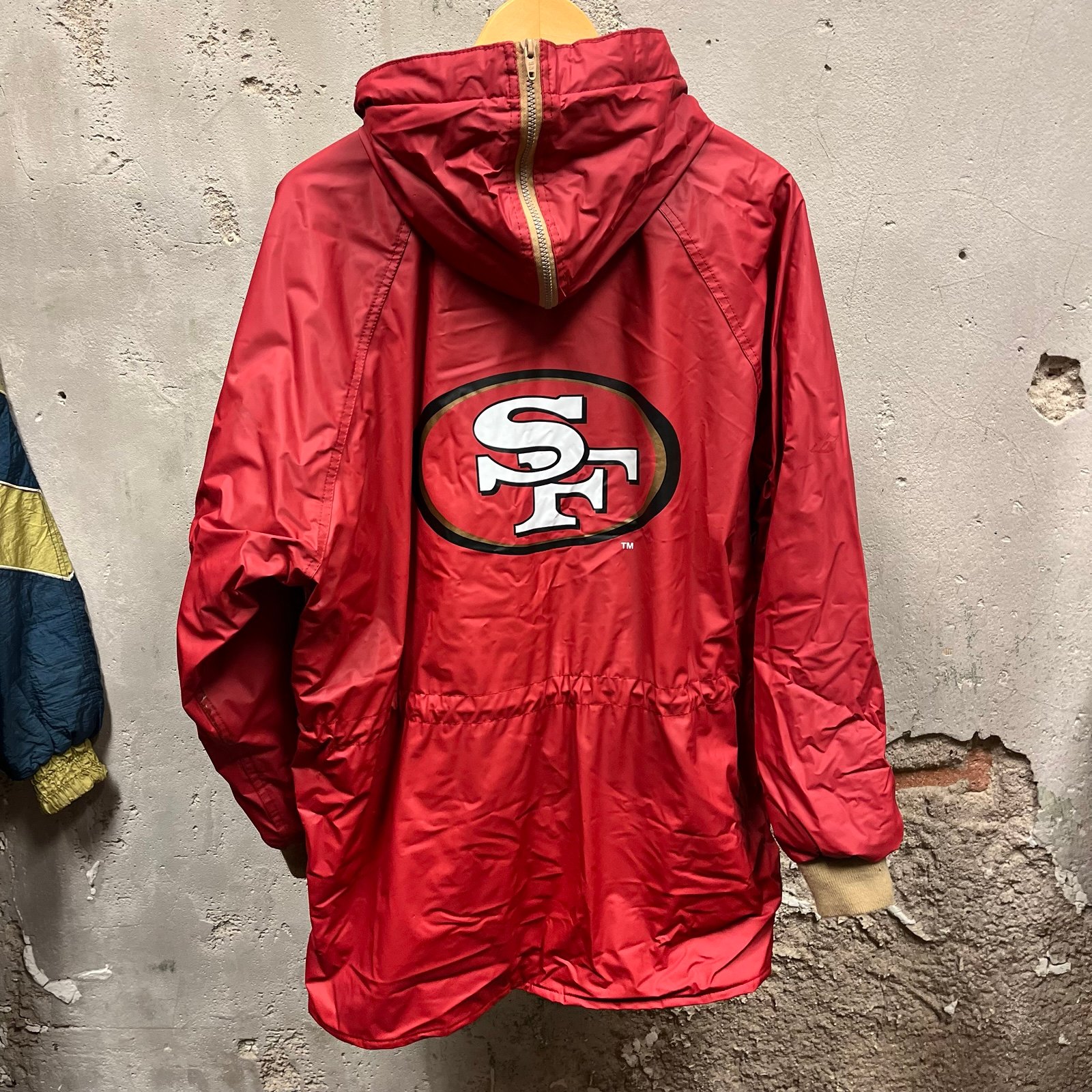 Vintage 90s NFL Game Day San Francisco 49ers Waterproof Full Zip Jacket XL Y2K