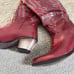 Red cowboy boots