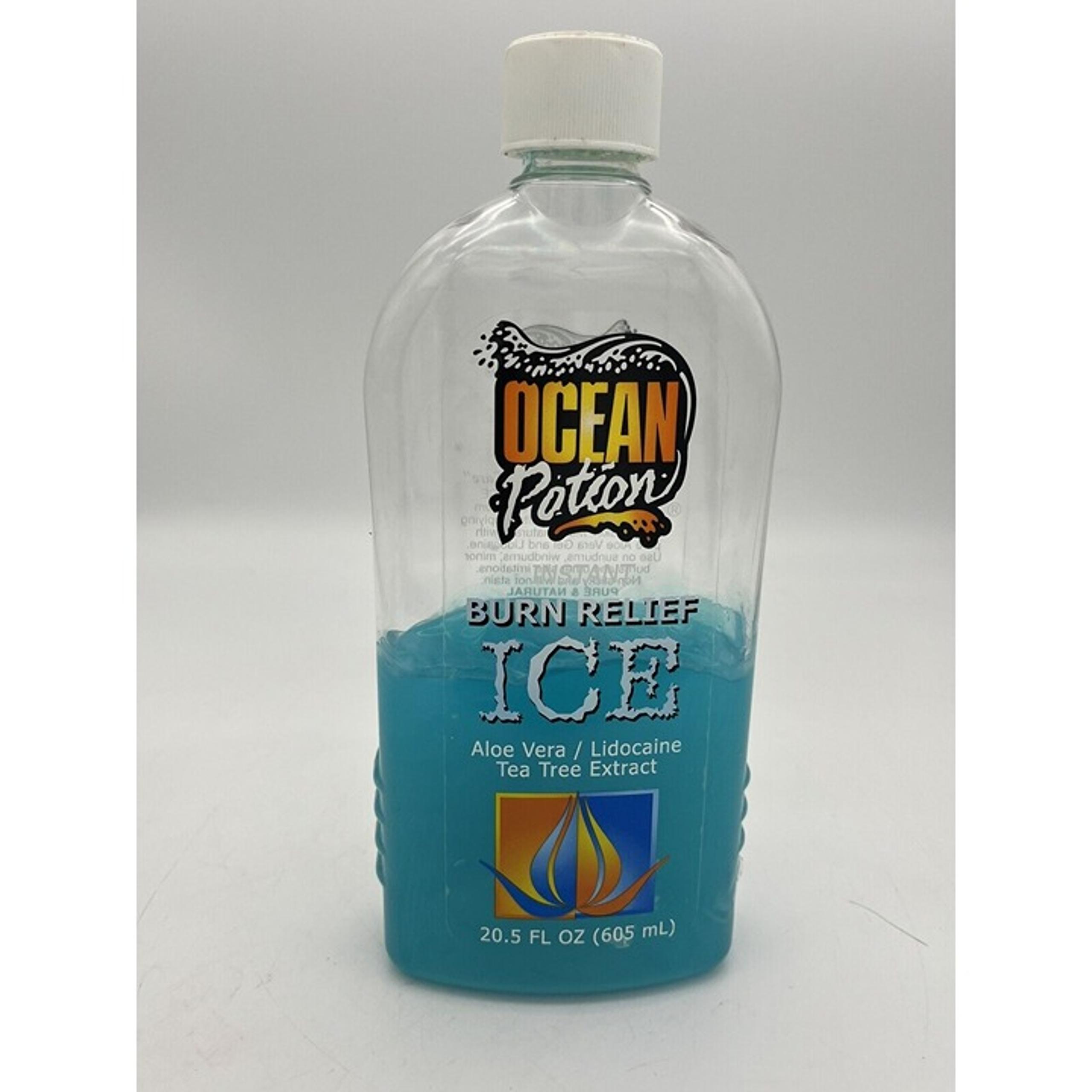 Ocean Potion Instant Burn Relief Ice Aloe Vera Tea Tree Extract 20.5