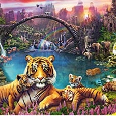 ravensburger jigsaw puzzle 3000 Tigers in Paradise