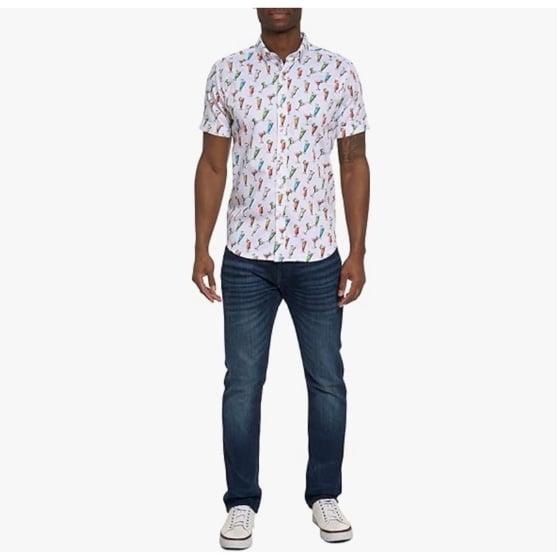 NWT Robert Graham Men's CIN S/S Woven Shirt