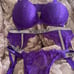 Victoria’s Secret Shine & Lace Thong Panties in Secret Purple
