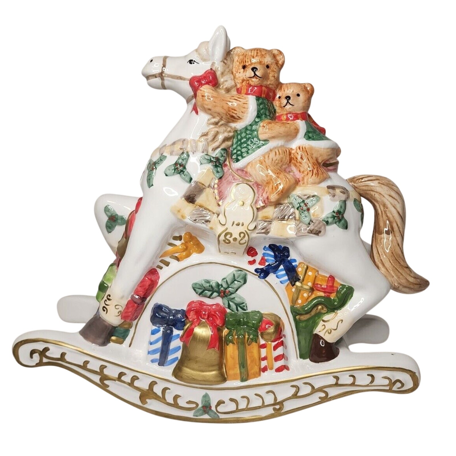 Beals Musial Rocking Horse Palais Royal Stage Christmas Bears in original box