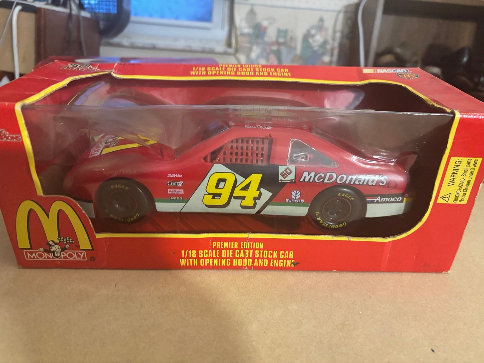 NASCAR- McDonalds Monopoly 1/18 Stock Car, Unopened