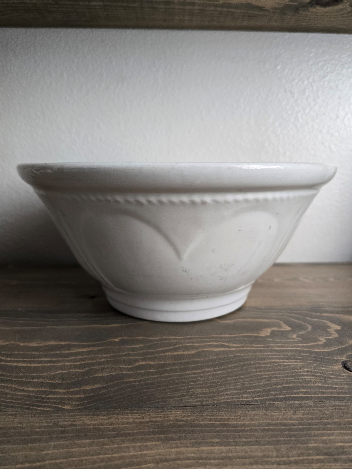 Antique Ironstone Heart Bowl