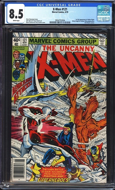 Marvel X-men # 121 CGC graded 8.5 comic book; 1st full Alpha Flight appearance