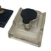 Vintage Sheaffers Black Fountain Pen Glass Base Inkwell Desk Stand Writing Set