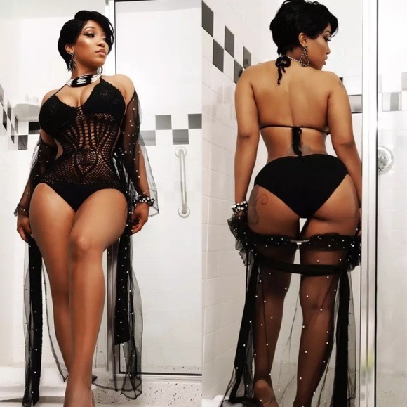 Sexy Lacey Transparent Long Coverup