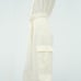 NWT. Zara Cream Satin Effect Sleeveless Cargo Jumpsuit. Size M.