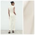 NWT. Zara Cream Satin Effect Sleeveless Cargo Jumpsuit. Size M.
