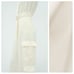 NWT. Zara Cream Satin Effect Sleeveless Cargo Jumpsuit. Size M.