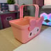 Brand New Sanrio My Melody Face Bow Pink Basket Container Cute Kawaii Gift Japan