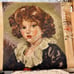 Vintage European Boy’s Portrait By Jean-Baptiste Greuze Finished Needlepoint
