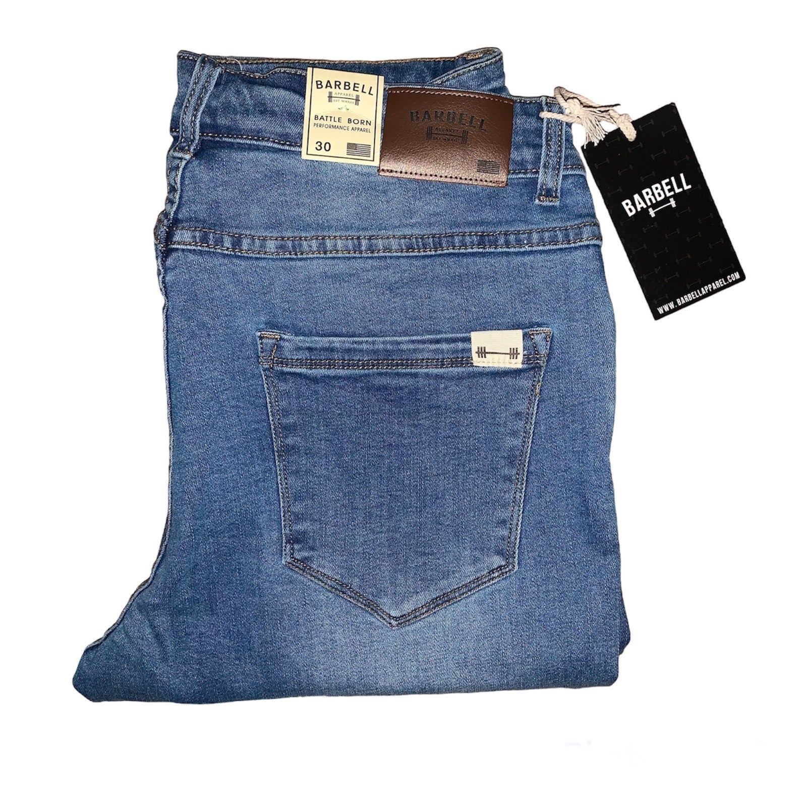 (NWT) Barbell Apparel Mens Slim Athletic Fit Jeans (size 30) 31x34