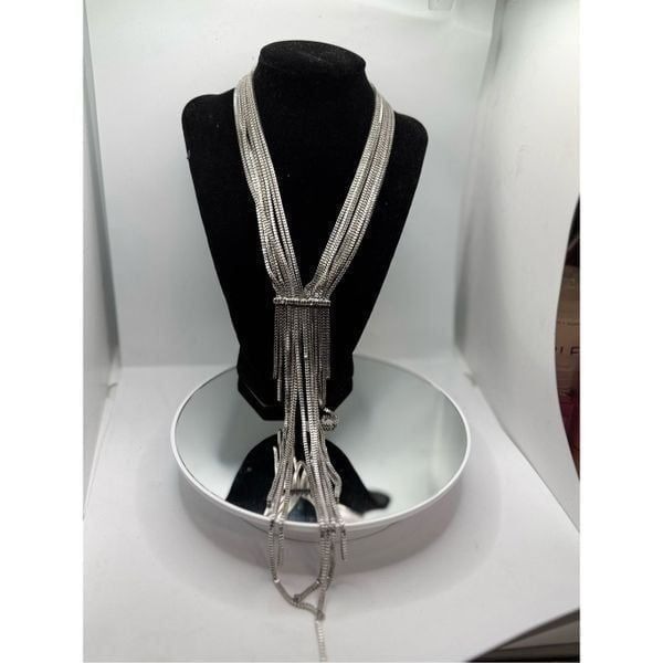 Free People Silver Liquid Chain