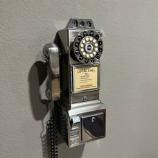Crosley CR56 Retro Pay Phone Telephone With Replica Rotary Phone In Box