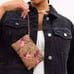 NWT COACH Wristlet Wallet Corner Zip In Signature Canvas w Cherry Print CZ450