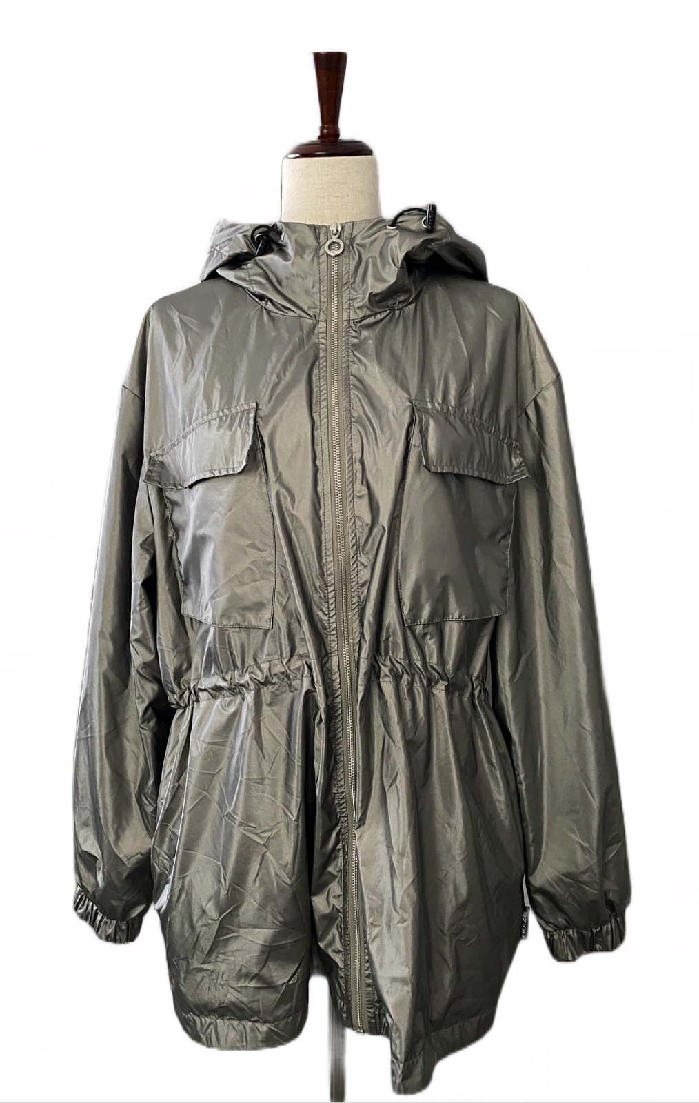 Noize Mid Length Raincoat XL Gunmetal Metallic