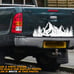 30 Inches - Mountain Badge Decal Sticker Vinyl Auto Car Truck Camper Van Window