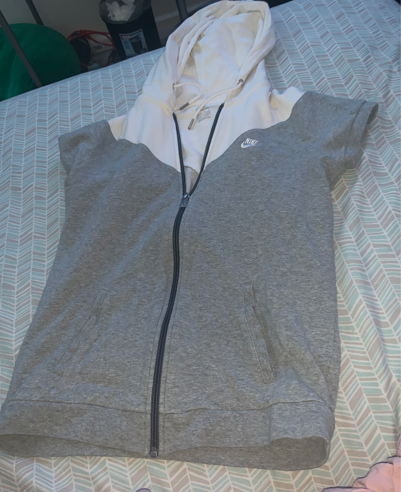 Nike Hoodie Grey/White